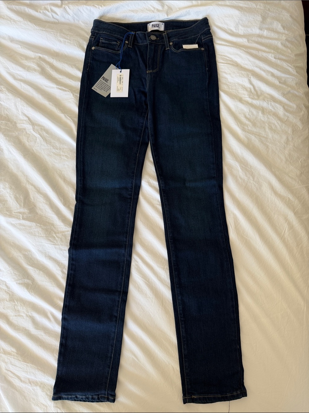 PAIGE Dark Indigo Skinny Jeans